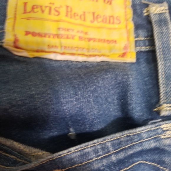 Women Rare VinTagE LEVI'S RED COLLECTION HOLDEN BLUE DENIM JEANS - Picture 10 of 12